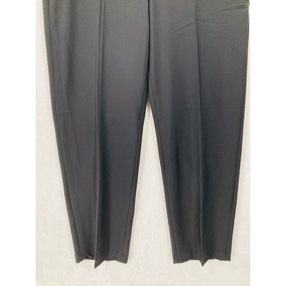 Banana Republic Pants Womens 12 Sculpted Stretch Pleated Black Trousers New Flaw - Picture 3 of 14